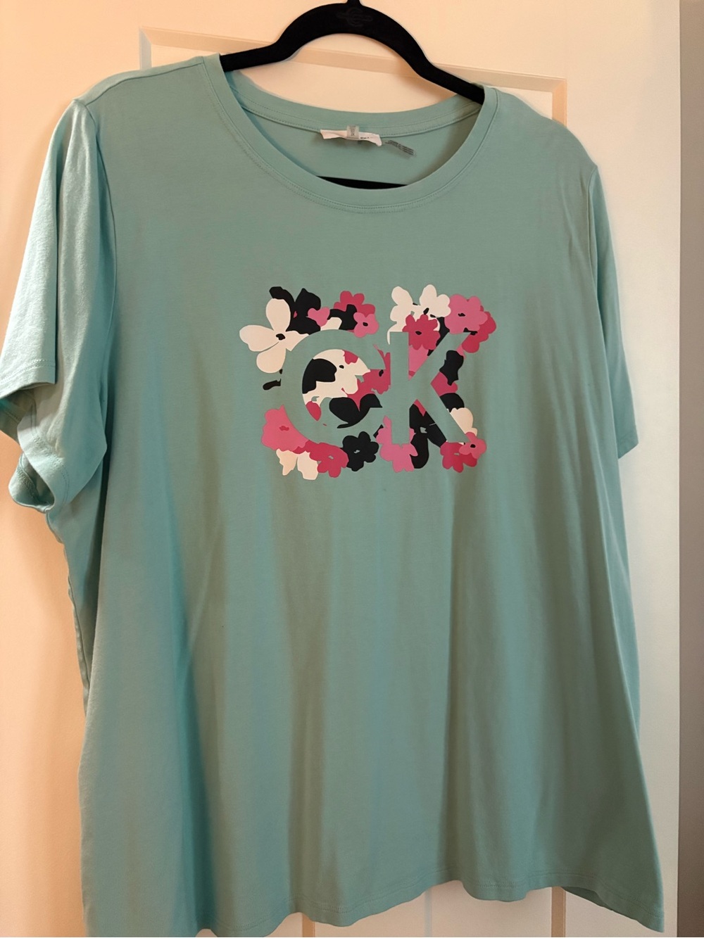 Calvin Klein Women’s Teal Tee 1X